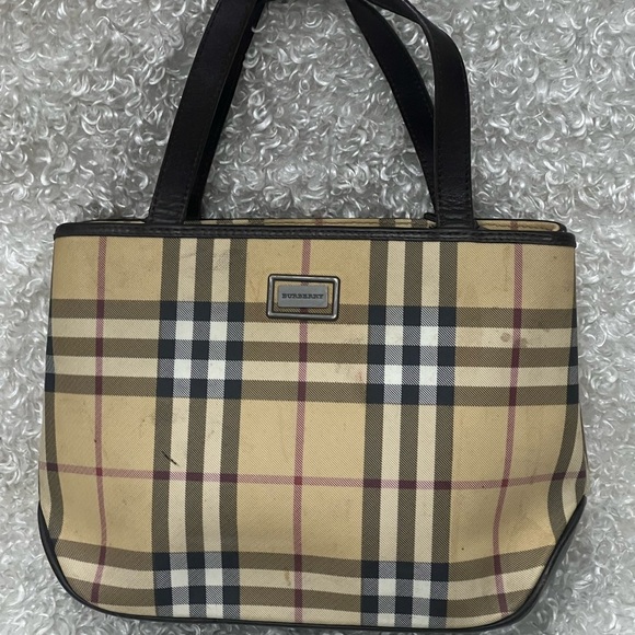 Authentic Vintage Burberry Nova Check Handbag - Picture 1 of 14